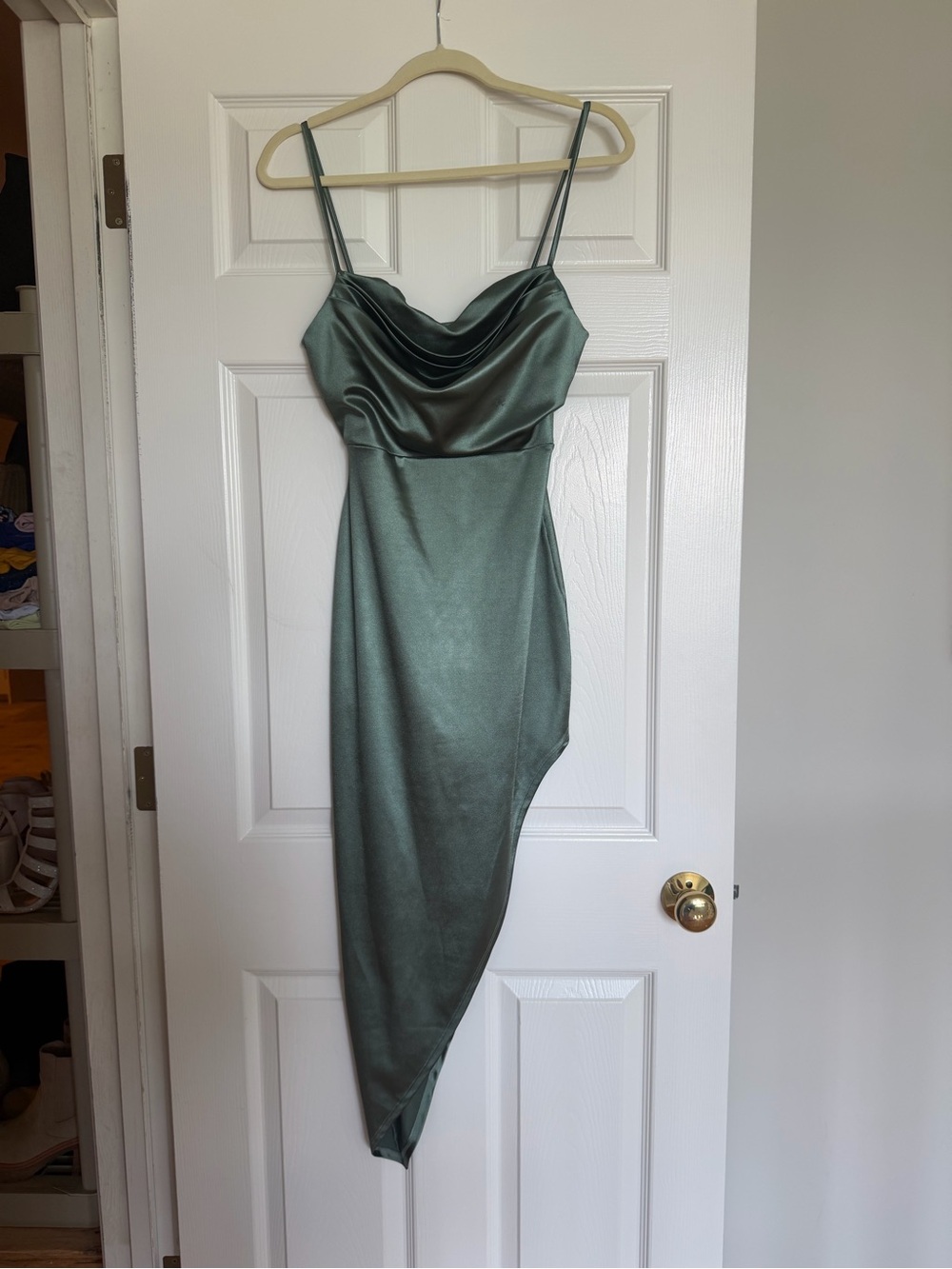 Windsor Reign The Night Satin Midi Dress